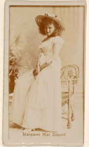 Margaret MacDonald, from the Actresses series (N245) issued by Kinney Brothers to promote Sweet Caporal Cigarettes MET DP859029