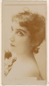 Margaret Robinson, from the Actresses series (N245) issued by Kinney Brothers to promote Sweet Caporal Cigarettes MET DP859417