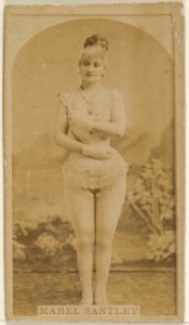 Mabel Santley, from the Actors and Actresses series (N45, Type 8) for Virginia Brights Cigarettes MET DP831708
