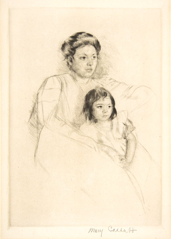 Margot Leaning Against Her Mother MET DP815267