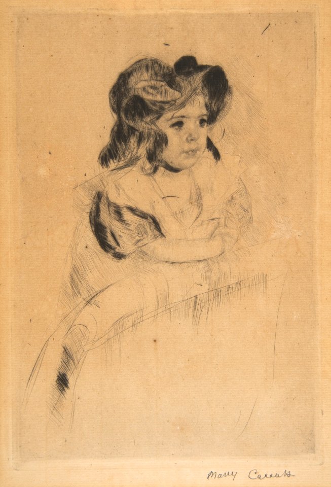 Margot Resting Arms on Back of Armchair MET DP815265