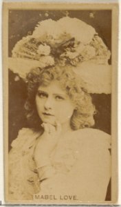 Mabel Love, from the Actors and Actresses series (N45, Type 8) for Virginia Brights Cigarettes MET DP831561