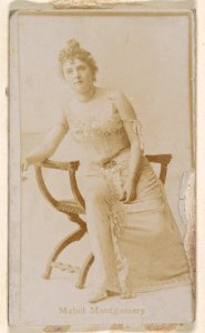 Mabel Montgomery, from the Actresses series (N245) issued by Kinney Brothers to promote Sweet Caporal Cigarettes MET DP859156