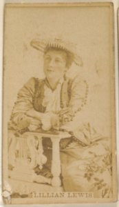 Lillian Lewis, from the Actors and Actresses series (N45, Type 8) for Virginia Brights Cigarettes MET DP831693
