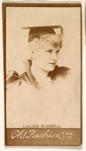 Lillian Russell, from the Actresses series (N664) promoting Old Fashion Fine Cut Tobacco MET DPB869457