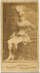 Lillie Howard, Corsair Co., from the Actors and Actresses series (N45, Type 1) for Virginia Brights Cigarettes MET DP829568