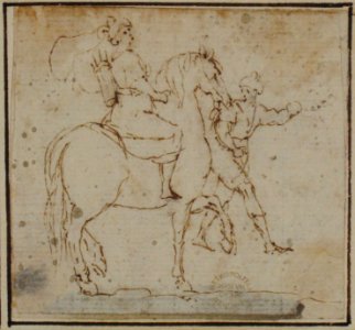 Man on Horseback with Attendant MET 80.3.311