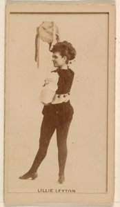 Lillie Leyton, from the Actresses series (N245) issued by Kinney Brothers to promote Sweet Caporal Cigarettes MET DP858987