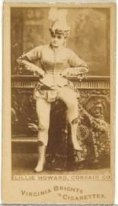 Lillie Howard, Corsair Co., from the Actors and Actresses series (N45, Type 1) for Virginia Brights Cigarettes MET DP829569