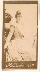 Lillian Russell, from the Actresses series (N664) promoting Old Fashion Fine Cut Tobacco MET DPB869459
