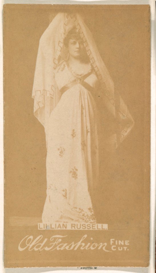Lillian Russell, from the Actresses series (N664) promoting Old Fashion Fine Cut Tobacco MET DPB869744