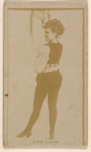 Lillie Leyton, from the Actresses series (N245) issued by Kinney Brothers to promote Sweet Caporal Cigarettes MET DP858986