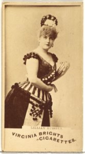 Lillian Russell, from the Actors and Actresses series (N45, Type 1) for Virginia Brights Cigarettes MET DP829913