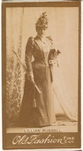 Lillian Russell, from the Actresses series (N664) promoting Old Fashion Fine Cut Tobacco MET DPB869772