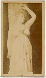 Lillian Russell, from the Actors and Actresses series (N45, Type 8) for Virginia Brights Cigarettes MET DP831613