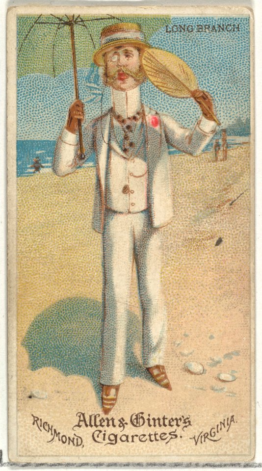 Long Branch, from World's Dudes series (N31) for Allen & Ginter Cigarettes MET DP838489