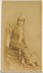 Lillian Kennedy, from the Actors and Actresses series (N45, Type 8) for Virginia Brights Cigarettes MET DP831550
