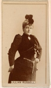 Lillian Russell, from the Actresses series (N245) issued by Kinney Brothers to promote Sweet Caporal Cigarettes MET DP859529