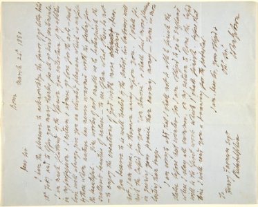 Letter, 24 March 1850 MET DP804253