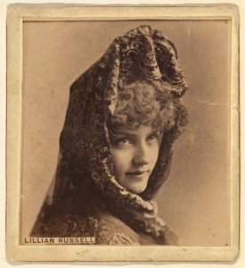 Lillian Russell, from the Actresses series (N246), Type 2, issued by Kinney Brothers to promote Sporting Extra Cigarettes MET DP860095