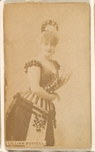 Lillian Russell, from the Actresses series (N246), Type 1, issued by Kinney Brothers to promote Sporting Extra Cigarettes MET DP860020