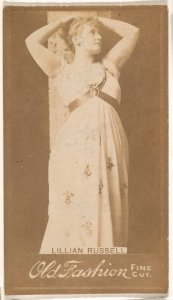Lillian Russell, from the Actresses series (N664) promoting Old Fashion Fine Cut Tobacco MET DPB869773