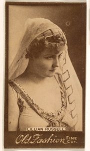 Lillian Russell, from the Actresses series (N664) promoting Old Fashion Fine Cut Tobacco MET DPB869460