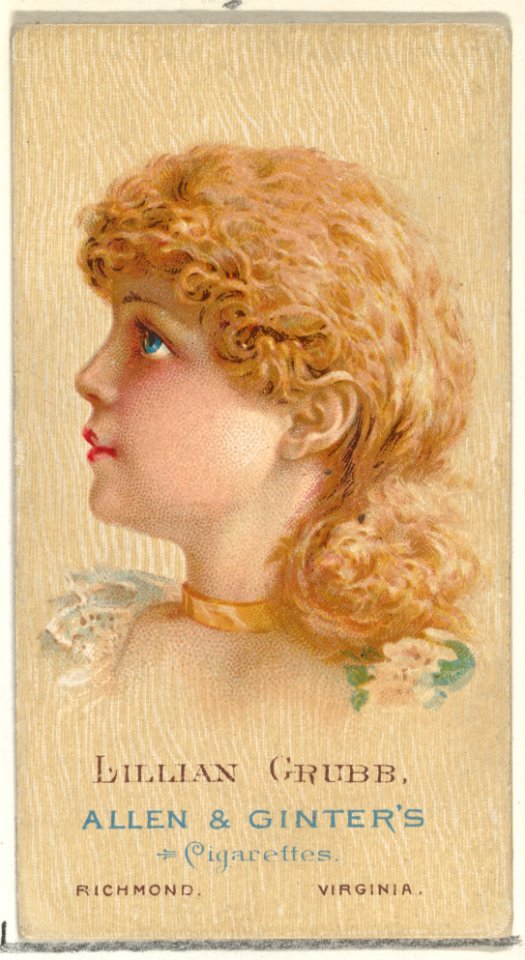 Lillian Grubb, from World's Beauties, Series 2 (N27) for Allen & Ginter Cigarettes MET DP838129