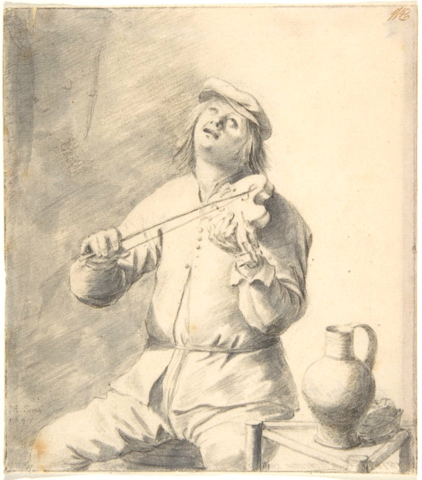 Man Playing The Violin MET DP800683