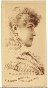 Lillian Russell, from the Actors and Actresses series (N45, Type 1) for Virginia Brights Cigarettes MET DP829910