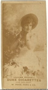 Lillian Russell, from the Actors and Actresses series (N145-7) issued by Duke Sons & Co. to promote Duke Cigarettes MET DP840563