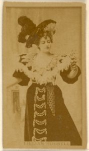 Lillian Russell, from the Actors and Actresses series (N45, Type 8) for Virginia Brights Cigarettes MET DP831705