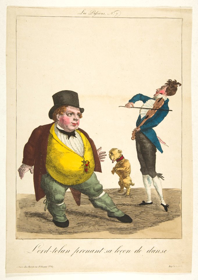 Lord-tolan prenant sa leçon de dance, La Passions, No. 7 MET DP818658