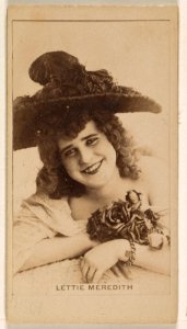 Lettie Meredith, from the Actresses series (N245) issued by Kinney Brothers to promote Sweet Caporal Cigarettes MET DP859120