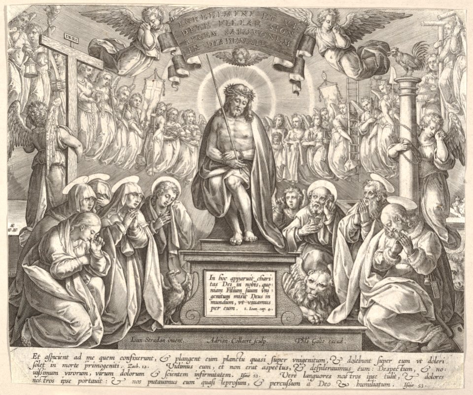 Man of Sorrows with the Three Marys and the Evangelists MET DP168497