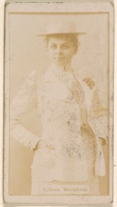 Lillian Markham, from the Actresses series (N245) issued by Kinney Brothers to promote Sweet Caporal Cigarettes MET DP859046