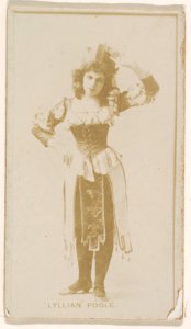 Lyllian Poole, from the Actresses series (N245) issued by Kinney Brothers to promote Sweet Caporal Cigarettes MET DP859321