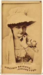 Lillian Russell, from the Actors and Actresses series (N45, Type 1) for Virginia Brights Cigarettes MET DP829907
