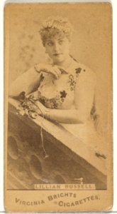 Lillian Russell, from the Actors and Actresses series (N45, Type 1) for Virginia Brights Cigarettes MET DP829908