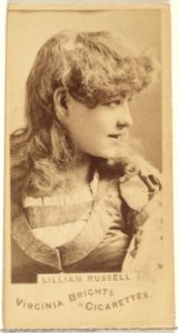 Lillian Russell, from the Actors and Actresses series (N45, Type 1) for Virginia Brights Cigarettes MET DP829912