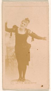 Lettie Meredith, from the Actresses series (N245) issued by Kinney Brothers to promote Sweet Caporal Cigarettes MET DP859119