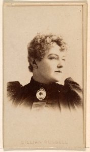 Lillian Russell, from the Actresses series (N245) issued by Kinney Brothers to promote Sweet Caporal Cigarettes MET DP859486
