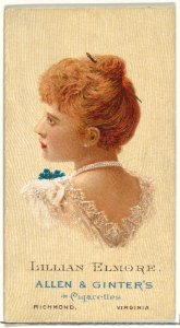 Lillian Elmore, from World's Beauties, Series 2 (N27) for Allen & Ginter Cigarettes MET DP838142