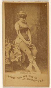 Lillian Grubb, from the Actors and Actresses series (N45, Type 1) for Virginia Brights Cigarettes MET DP830455
