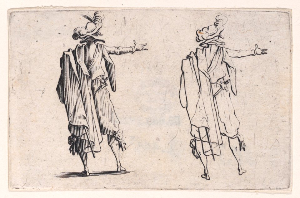 Man Viewed from Behind, Right Hand Extended Met DP890435