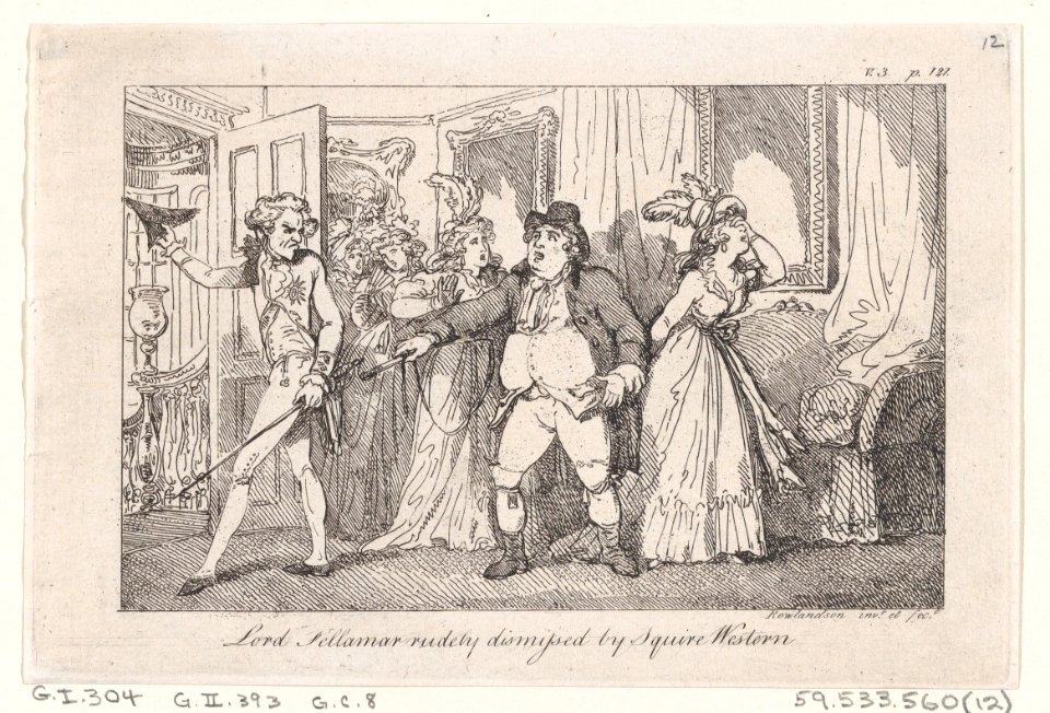 Lord Tellamar Rudely Dismissed by Squire Western, from "The History of Tom Jones, a Foundling" by Henry Fielding MET DP872048