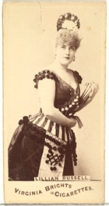 Lillian Russell, from the Actors and Actresses series (N45, Type 1) for Virginia Brights Cigarettes MET DP829914