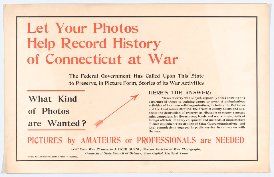 Let your photos help record history of Connecticut at war MET DP867913