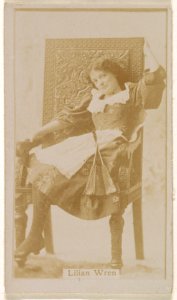 Lilian Wren, from the Actresses series (N245) issued by Kinney Brothers to promote Sweet Caporal Cigarettes MET DP859917
