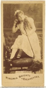 Lulu Herne, from the Actors and Actresses series (N45, Type 1) for Virginia Brights Cigarettes MET DP829565